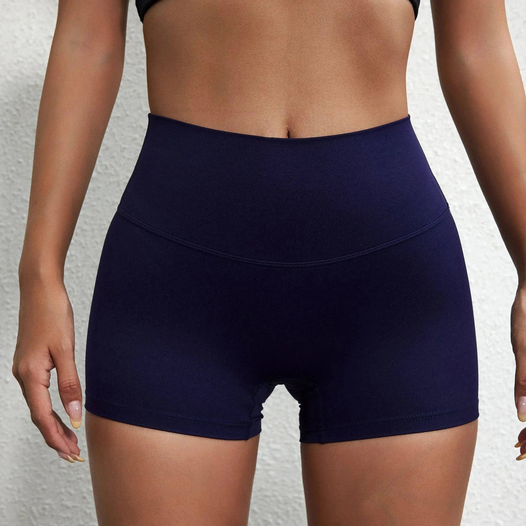 novaflex high-waist breathable gym shorts for yoga, running and fitness training