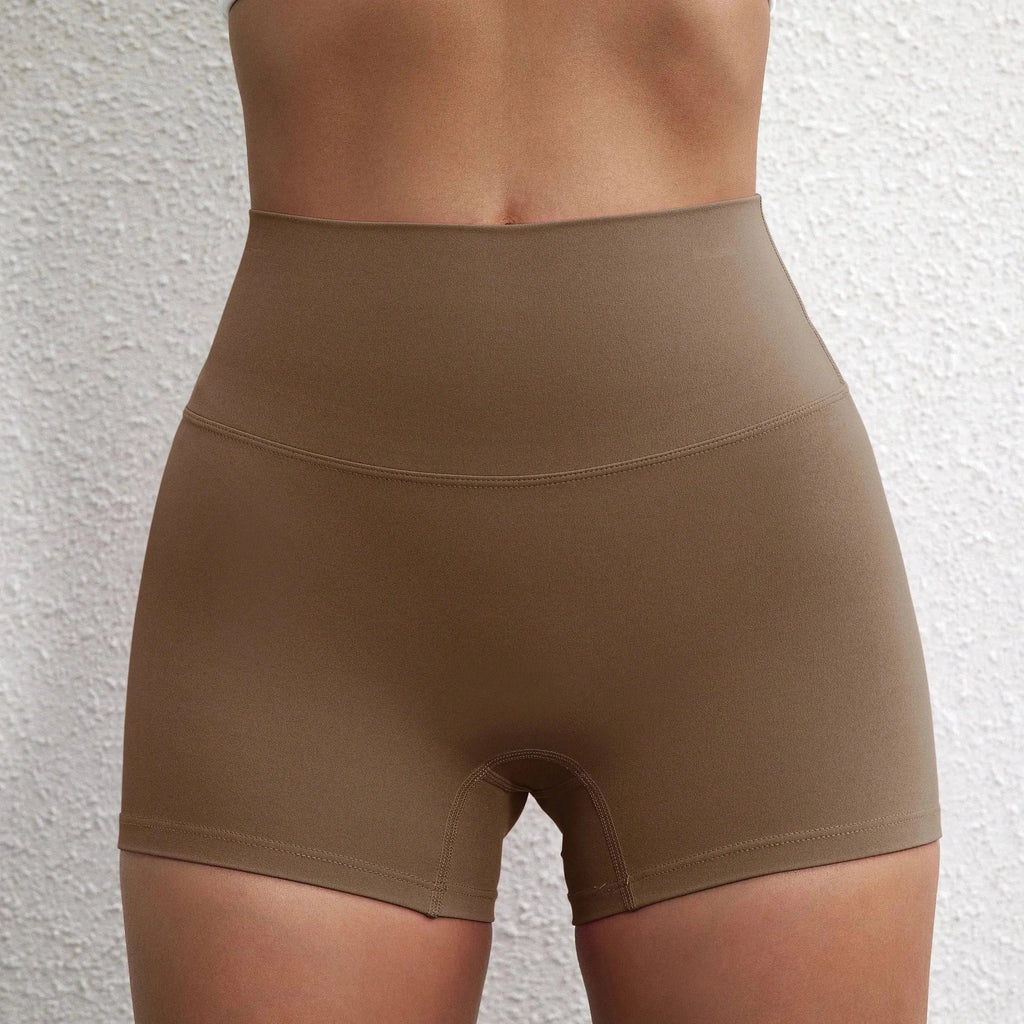 novaflex high-waist breathable gym shorts for yoga, running and fitness training